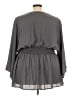 Torrid Gray 3/4 Sleeve Blouse Size 5X Plus (5) - photo 2