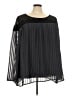 Torrid 100% Polyester Black Long Sleeve Blouse Size 5X Plus (5) - photo 1