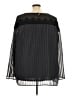 Torrid 100% Polyester Black Long Sleeve Blouse Size 5X Plus (5) - photo 2