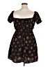 Trixxi 100% Polyester Floral Black Casual Dress Size XL - photo 2