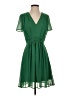 IKKS 100% Polyester Solid Green Cocktail Dress Size EU (FR) 36 / US 4 - photo 1
