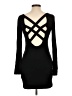 Forever 21 Solid Black Casual Dress Size L - photo 2