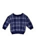Hanna Andersson Plaid Blue Pullover Sweater Size 6-12 mo - photo 1