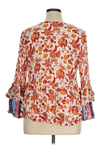 True Craft 3/4 Sleeve Blouse (view 2)