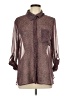 Tommy Hilfiger 100% Polyester Animal Print Brown Long Sleeve Blouse Size L - photo 1