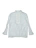 Next 100% Cotton Blue Long Sleeve Button-Down Shirt Size 10 - photo 1