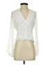 Lulus White Long Sleeve Blouse Size M - photo 1