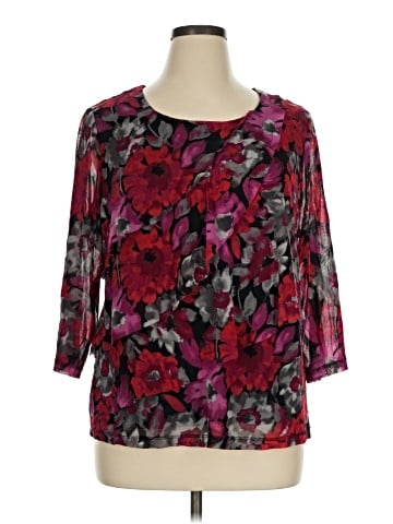 Croft & Barrow 3/4 Sleeve Blouse (view 1)