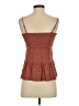 Paper Crane 100% Rayon Brown Sleeveless Top Size XS - photo 2