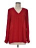 Rose + Olive 100% Polyester Red Long Sleeve Blouse Size M - photo 1