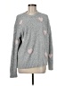 Splendid Hearts Gray Pullover Sweater Size M - photo 1