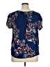Evri 100% Rayon Blue Short Sleeve Blouse Size 1X - photo 2