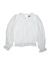 Iz Byer 100% Polyester White Long Sleeve Blouse Size 7 - 8 - photo 1