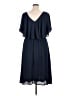 Jessy B 100% Polyester Solid Blue Casual Dress Size 1X - photo 2