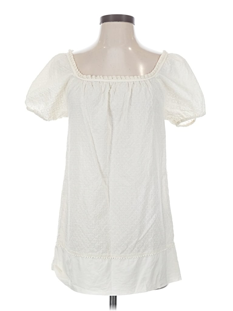 Pre-owned Juicy Couture Short Sleeve Blouse In Ivory