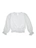 Iz Byer 100% Polyester White Long Sleeve Blouse Size 7 - 8 - photo 2