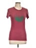 Alternative Earth Burgundy Short Sleeve Top Size L - photo 1