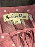 Indigo Rose Polka Dots Pink 3/4 Sleeve Blouse Size 2X - photo 7