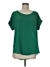 Pleione 100% Polyester Green Short Sleeve Blouse Size M - photo 1