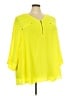 Torrid 100% Polyester Yellow 3/4 Sleeve Blouse Size 5X Plus (6) - photo 1