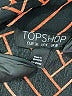 Topshop 100% Polyester Chevron-herringbone Black Long Sleeve Blouse Size 4 - photo 7