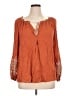 Max Studio 100% Rayon Orange Long Sleeve Blouse Size XL - photo 1