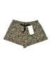 Zara 100% Cotton Animal Print Gold Shorts Size XS - photo 1