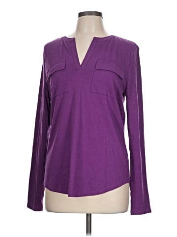 Ann Taylor LOFT Long Sleeve T-Shirt (view 1)