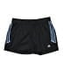 Adidas 100% Polyester Stripes Black Athletic Shorts Size XL - photo 1