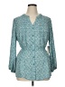 Terra & Sky 100% Polyester Teal Kimono Size 0X - photo 1