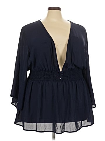 Torrid 3/4 Sleeve Blouse (view 1)