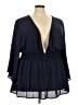 Torrid 100% Polyester Blue 3/4 Sleeve Blouse Size 5X Plus (5) - photo 1