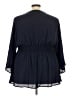 Torrid 100% Polyester Blue 3/4 Sleeve Blouse Size 5X Plus (5) - photo 2