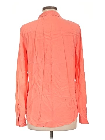 Equipment Long Sleeve Silk Top (view 2)