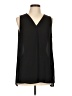 Pleione 100% Polyester Black Sleeveless Blouse Size L - photo 1