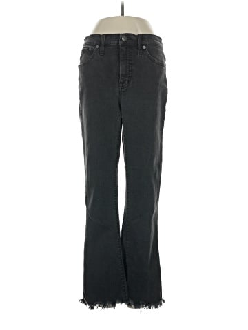 Madewell Cali Demi-Boot Jeans in Berkeley Black: Chewed-Hem Edition (view 1)
