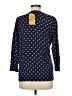 Croft & Barrow 100% Cotton Polka Dots Blue Cardigan Size M - photo 2