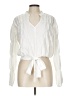 Moon River White Long Sleeve Blouse Size L - photo 1