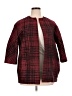 Anne Klein Plaid Red Coat Size 14 - photo 1