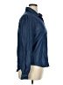 Just Fab Blue Long Sleeve Blouse Size XL - photo 4