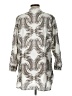 Charlotte Kellogg Paisley Silver 3/4 Sleeve Blouse Size L - photo 2