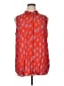 Wildfang Orange Sleeveless Button-Down Shirt Size XL - photo 1