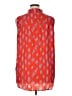 Wildfang Orange Sleeveless Button-Down Shirt Size XL - photo 2