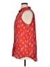 Wildfang Orange Sleeveless Button-Down Shirt Size XL - photo 5