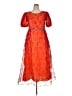 Assorted Brands Orange Cocktail Dress Size 1X (estimated) - photo 1