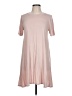 BCBGeneration Solid Pink Casual Dress Size L - photo 1