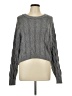 Pink Rose Gray Pullover Sweater Size L - photo 1