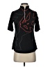 Jamie Sadock Graphic Black Short Sleeve Blouse Size XS - photo 1