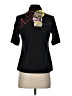Jamie Sadock Graphic Black Short Sleeve Blouse Size XS - photo 2
