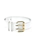 Creatures of Comfort 100% Leather White Leather Belt Size S - photo 1